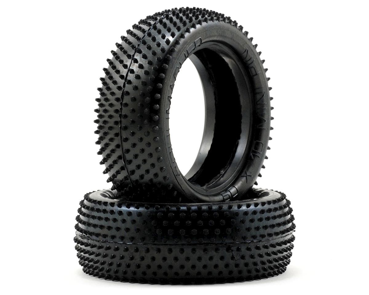 Schumacher "Mini Pin" 2.2" 1/10 4WD Buggy Front Carpet Tires (2) (Blue)