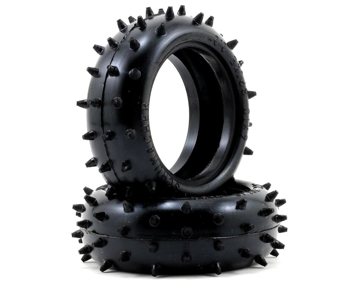 Schumacher "Full Spike" 2.2" 1/10 4WD Buggy Front Tires (2) (Yellow)