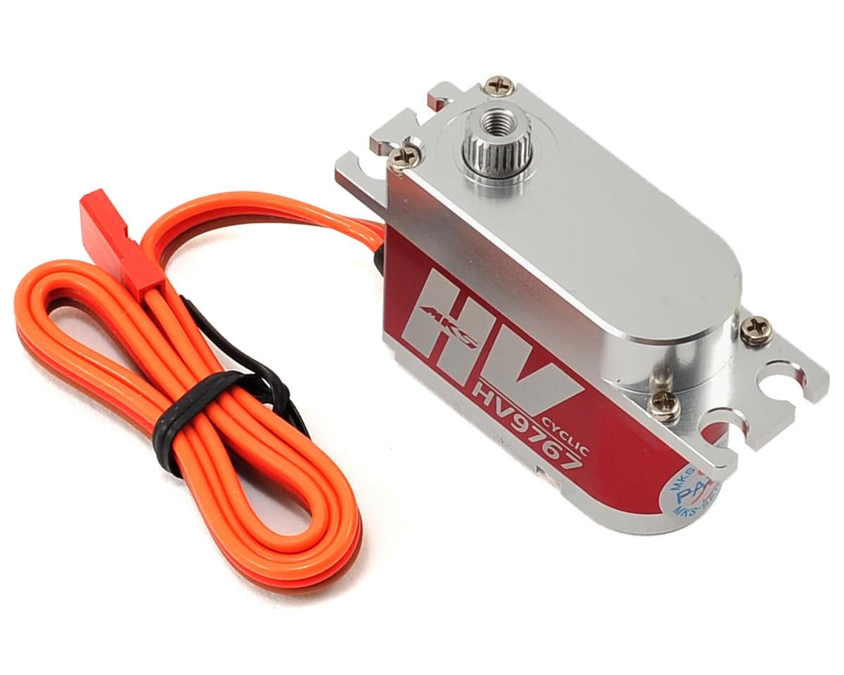 MKS Servos HV9767 Titanium Gear High Voltage Cyclic Servo w/Aluminum Case