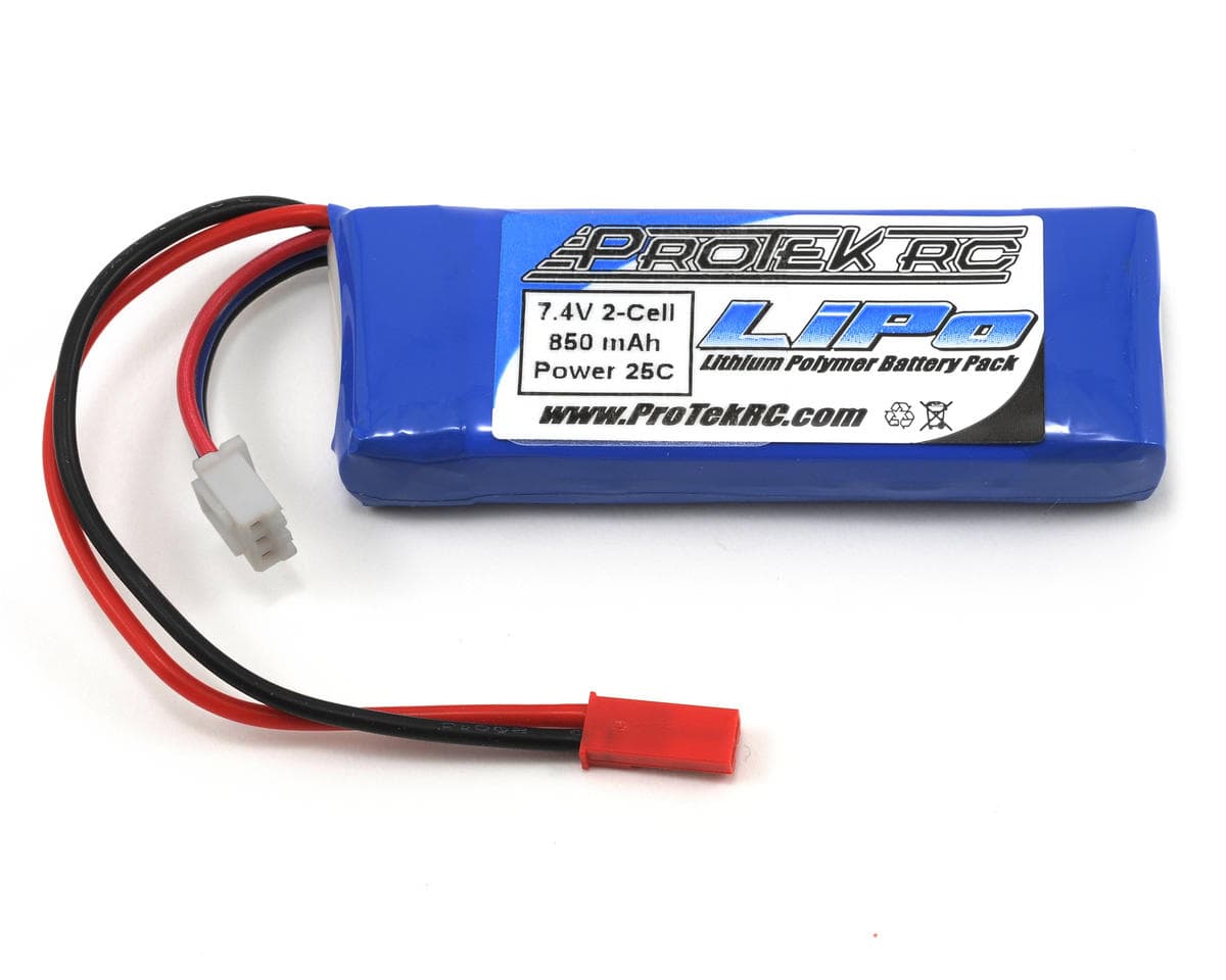 ProTek RC 2S "Supreme Power" LiPo 25C Battery (7.4V/850mAh) w/JST Connector