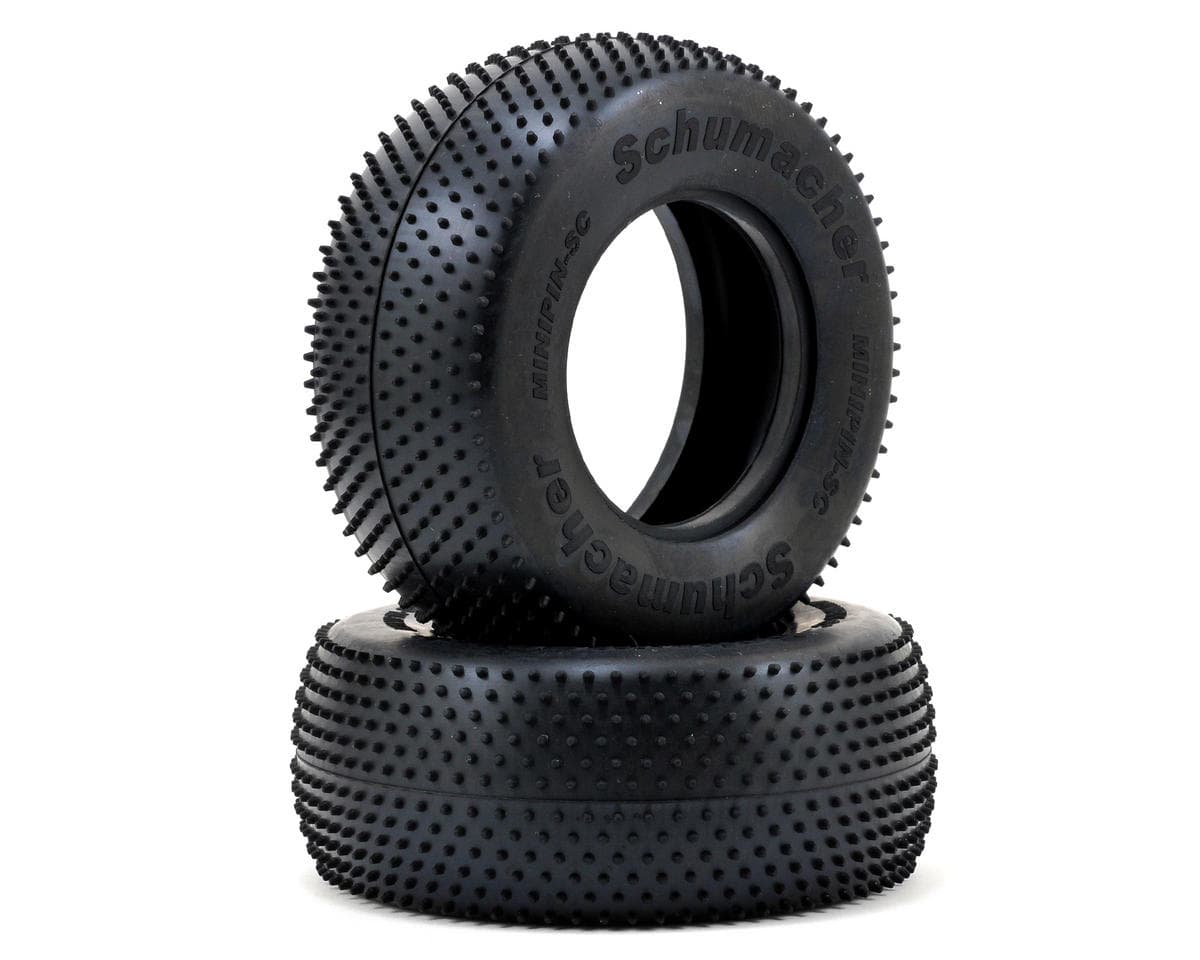 Schumacher "Mini Pin" Short Course Truck Tires (2) (Blue)