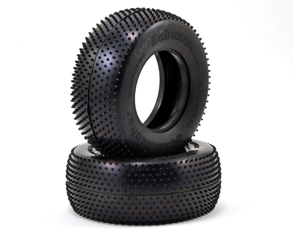 Schumacher "Mini Pin" Short Course Truck Tires (2) (Silver)