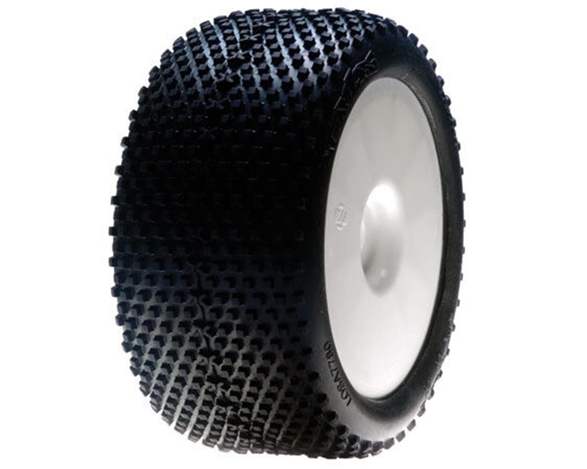 Losi XXT Pre-Mounted 1/8 Truggy Tires (2) (White) (Blue) w/17mm Hex