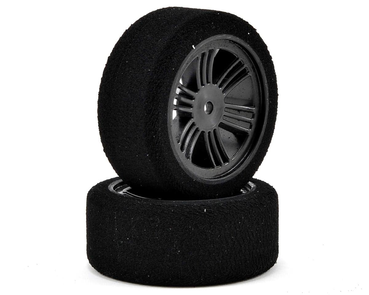 Contact 26mm 1/10 Nitro Sedan Foam Front Tires (2) (32 Shore) (Carbon Black) w/12mm Hex