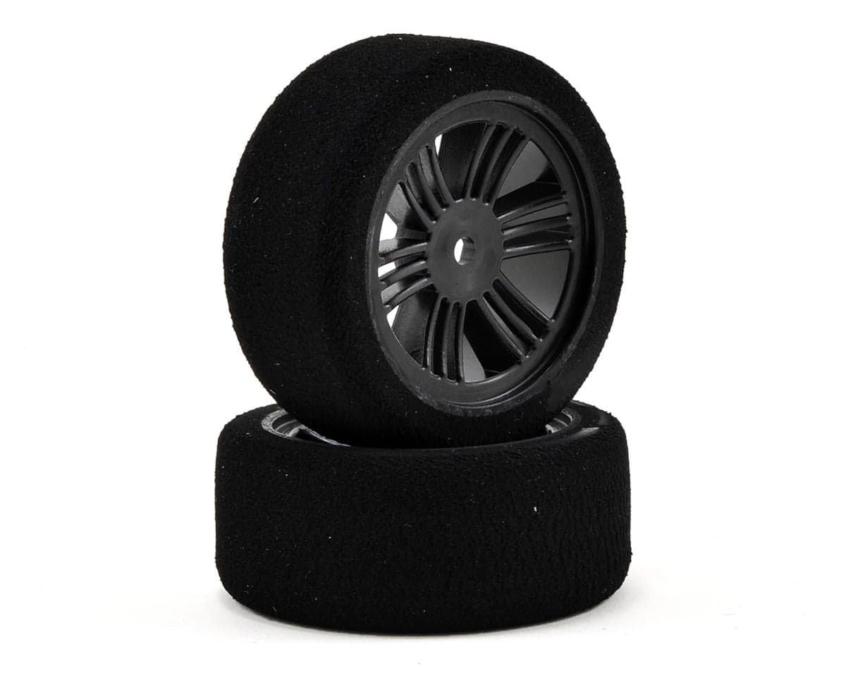 Contact 26mm 1/10 Nitro Sedan Foam Front Tires (2) (40 Shore) (Carbon Black) w/12mm Hex