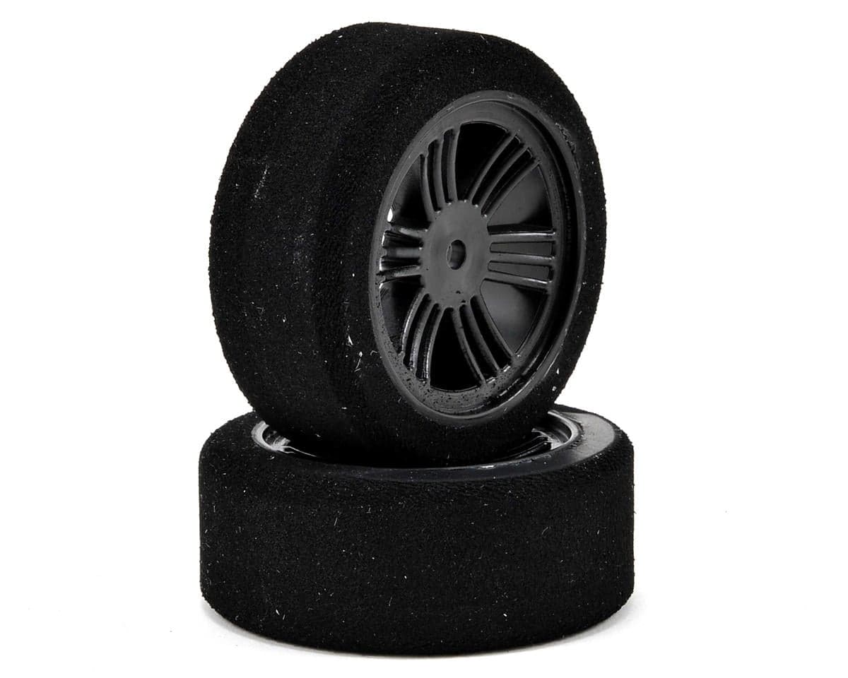 Contact 1/10 Electric Sedan Dual Foam Tires (2) (Carbon Black) (Hard) w/12mm Hex