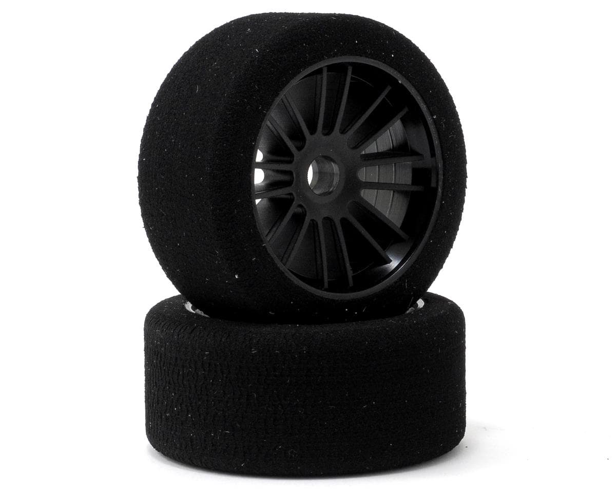 Xceed RC Enneti World GT Asphalt Front Tires (2) (35 Shore) (Carbon Black) (No Hex)