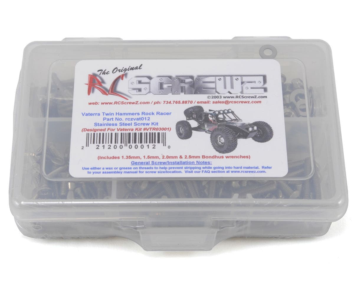 RC Screwz Vaterra Twin Hammers Rock Racer Stainless Steel Screw Kit