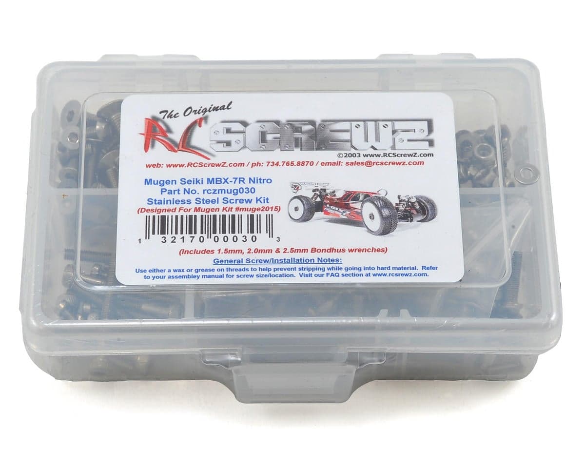 RC Screwz Mugen MBX7R Stainless Steel Screw Kit