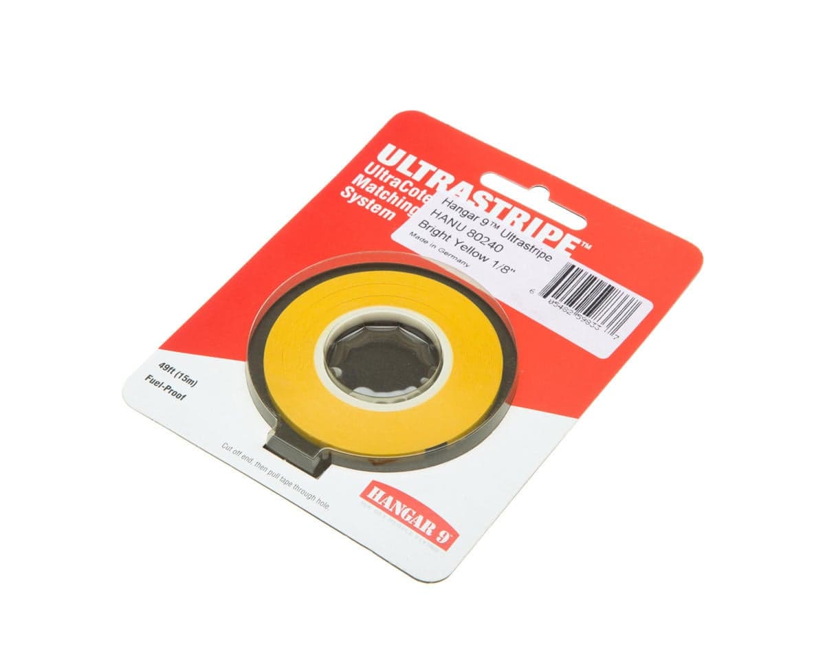 Hangar 9 UltraStripe, Bright Yellow 1/8"