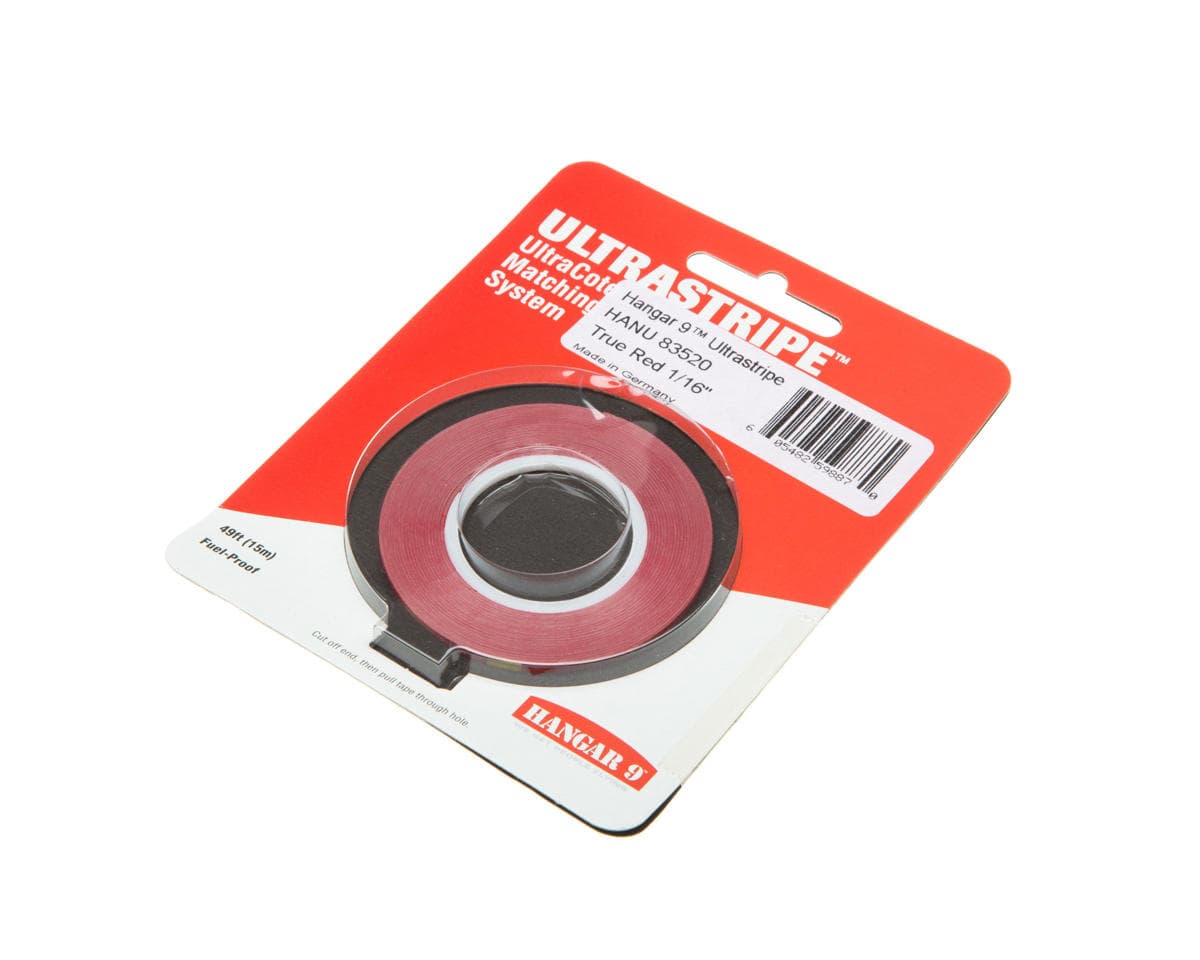 Hangar 9 UltraStripe, True Red 1/16"