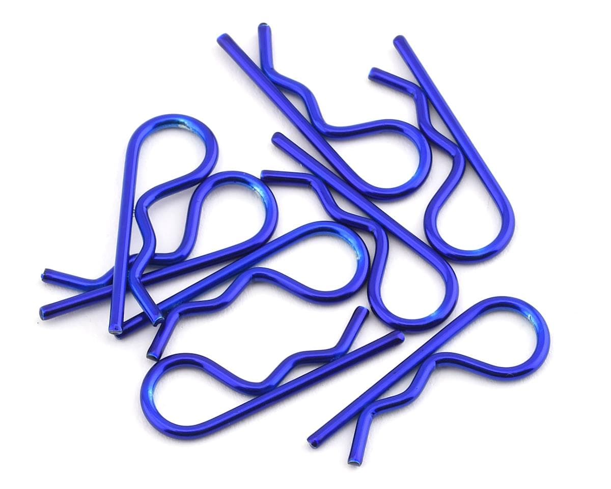 Dynamite Anodized Body Clips (Blue) (8)