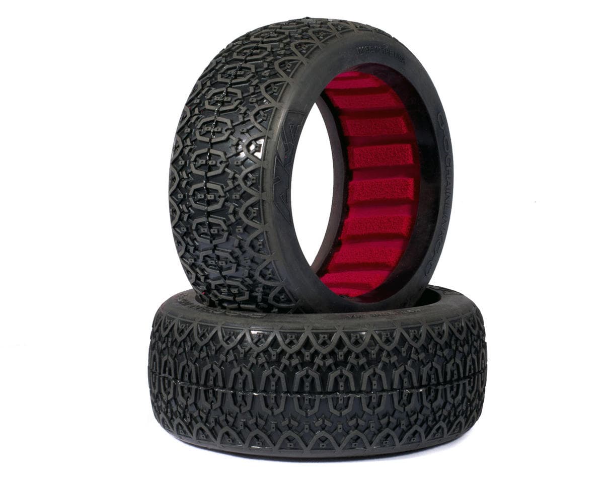 AKA Chain Link 1/8 Buggy Tires (2) (Medium - Long Wear)
