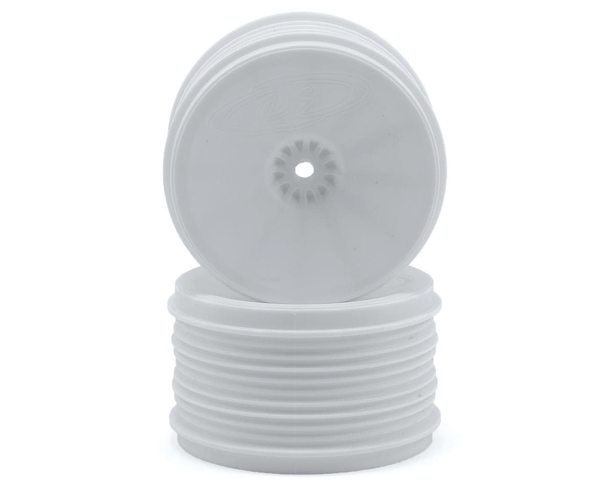 DE Racing Speedline PLUS 2.4 1/10 Buggy Rear Wheel (2) (White) w/12mm Hex (RB6/ZX6)