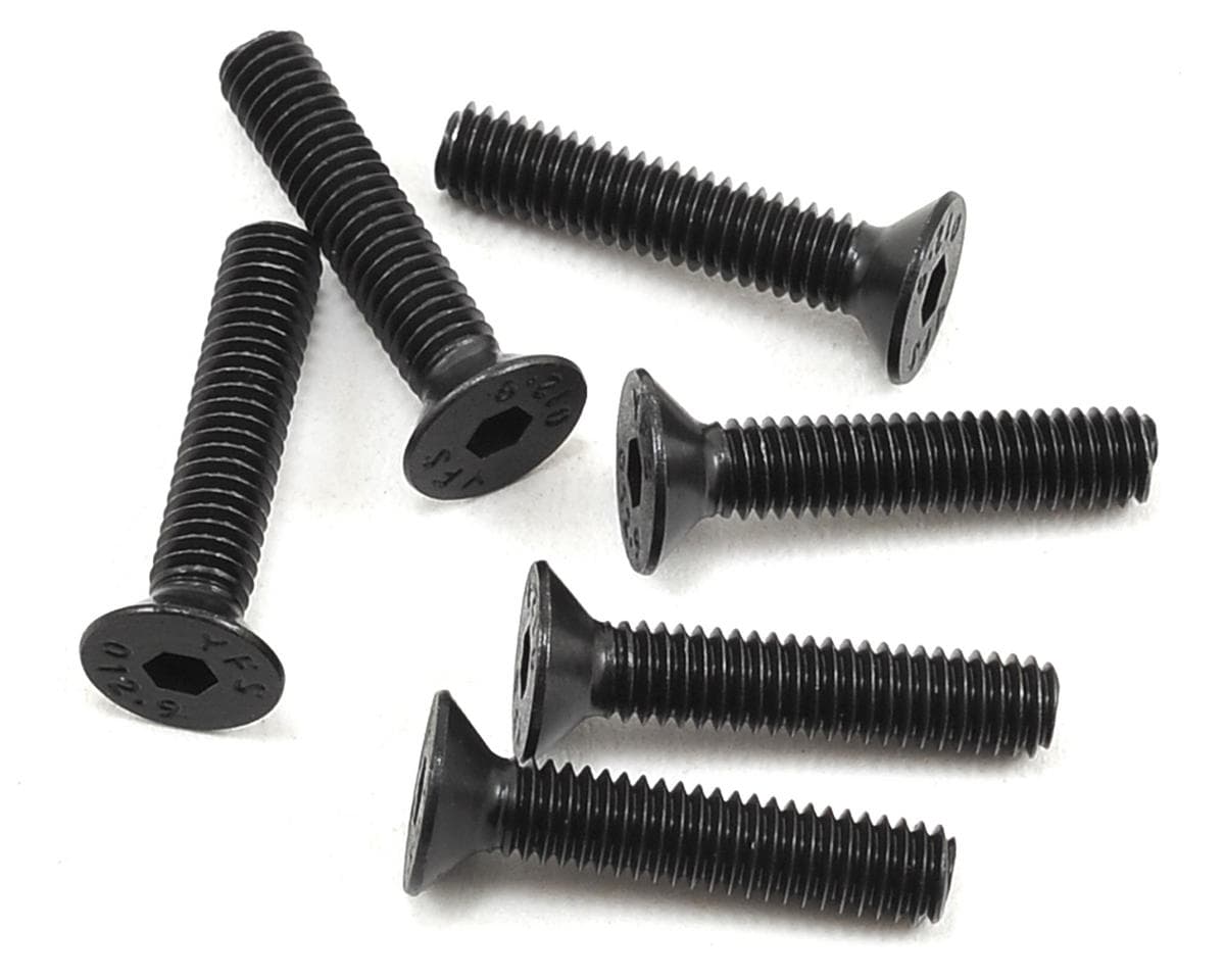 Team Associated 4x20mm Flat Head Hex Screw (6)