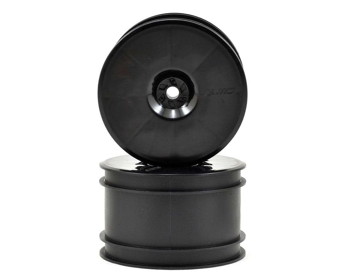 Avid RC 12mm Hex Satellite 2.2" Rear Buggy Wheels (Black) (2) (B6/22/RB6/ZX6)