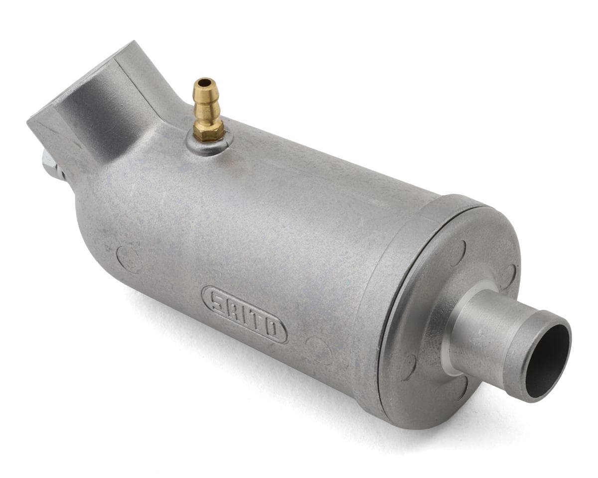 Saito Engines Muffler,14mm Revised Cast:120S-180