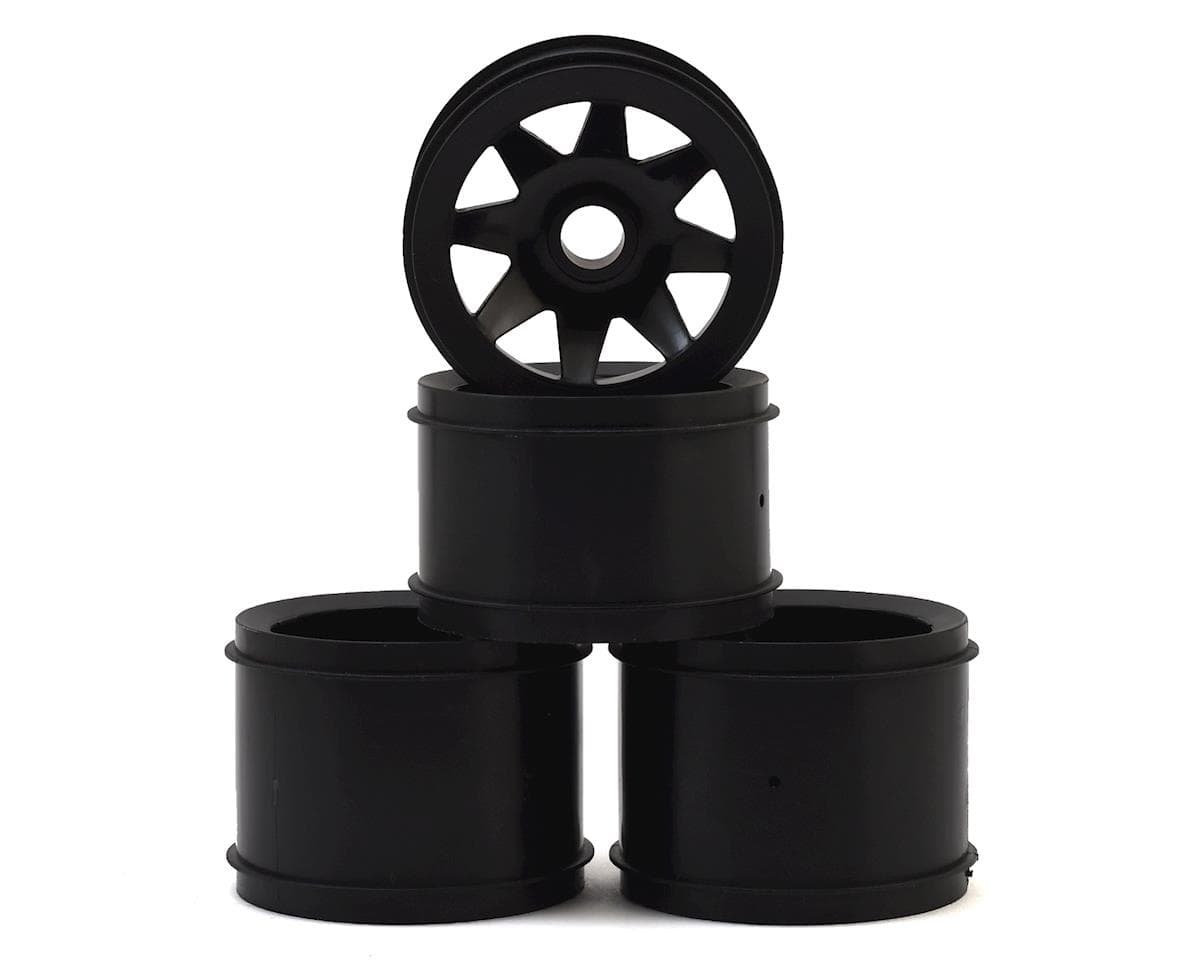 CRC GTR Rubber Tire Wheels (Black) (4)