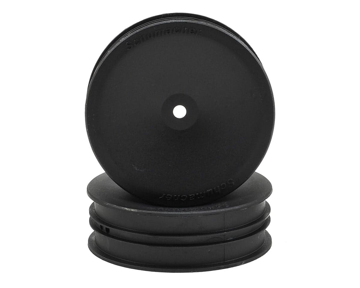 Schumacher 12mm 1/10 2WD Buggy Slim Front Hex Wheels (Black) (2)