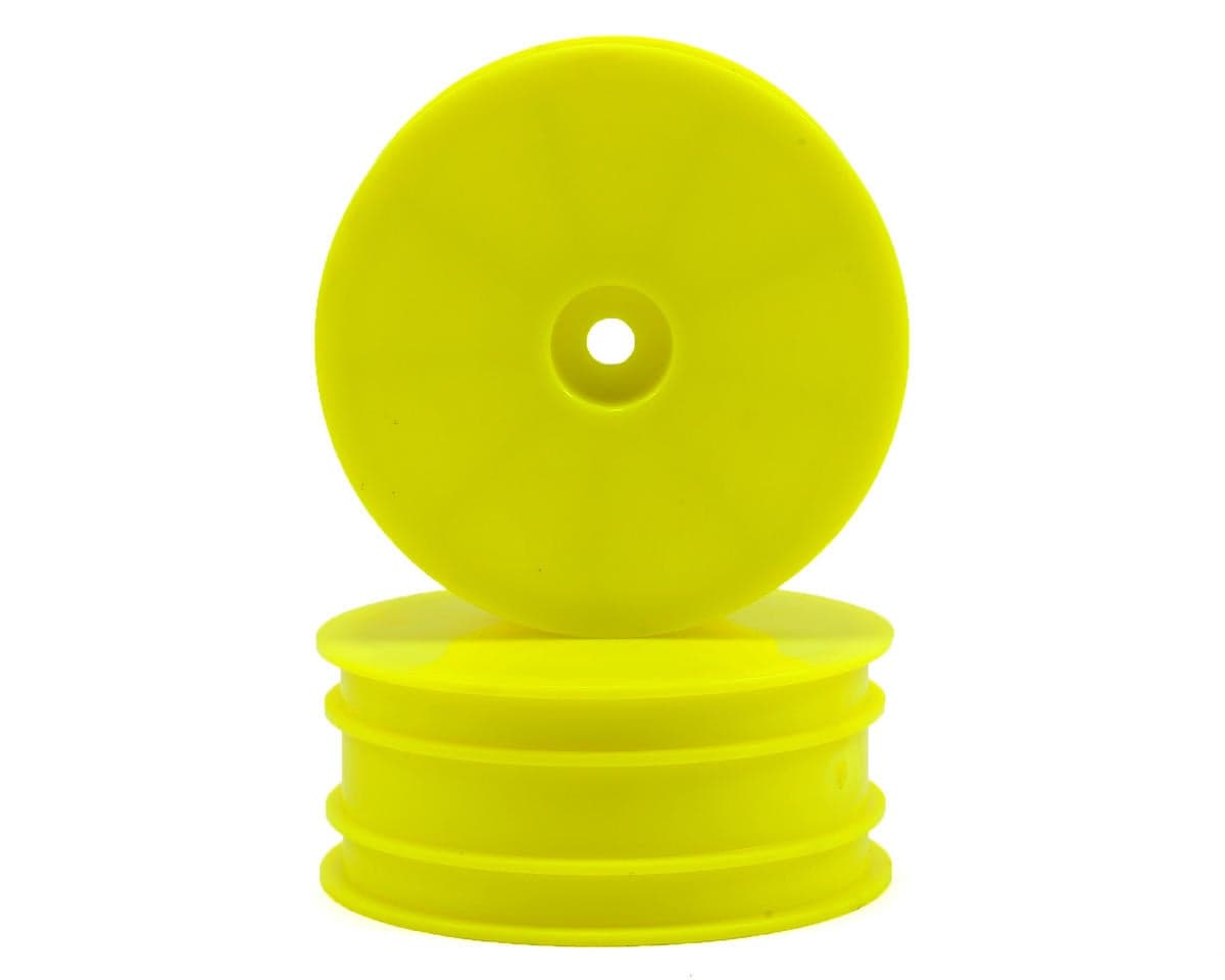 Serpent 12mm 4WD Front Wheels (2) (Yellow) (SRX-4)