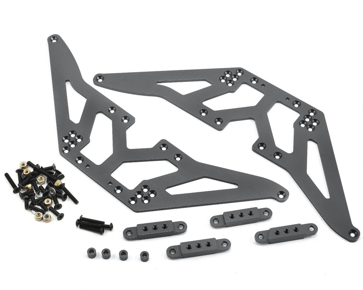 ST Racing Concepts SCX10 Aluminum Chassis Lift Kit (Gun Metal) w/Shock Mounts & Hardware
