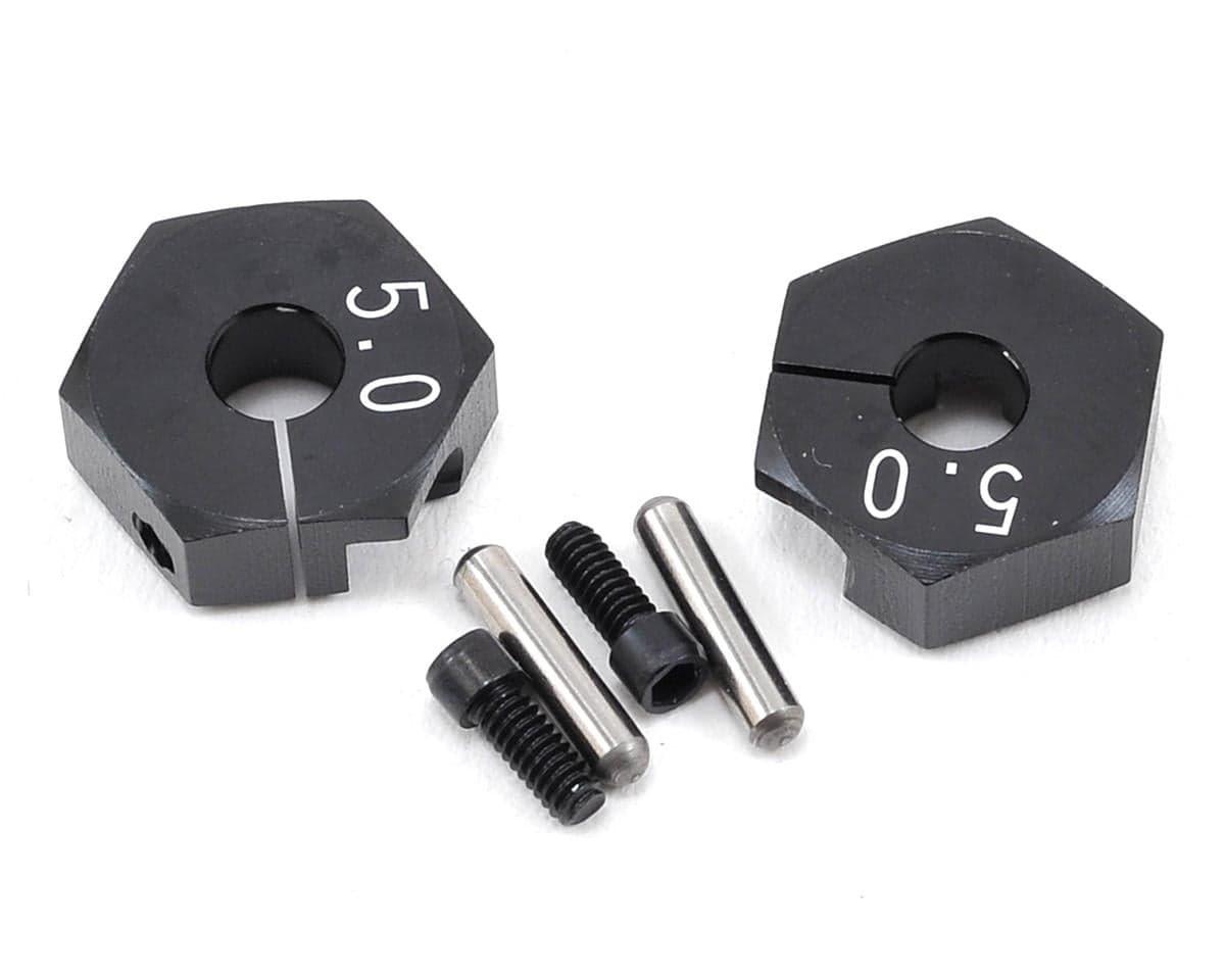 Yokomo Aluminum Clamp Wheel Hub Hex (Black) (2) (5.0mm)
