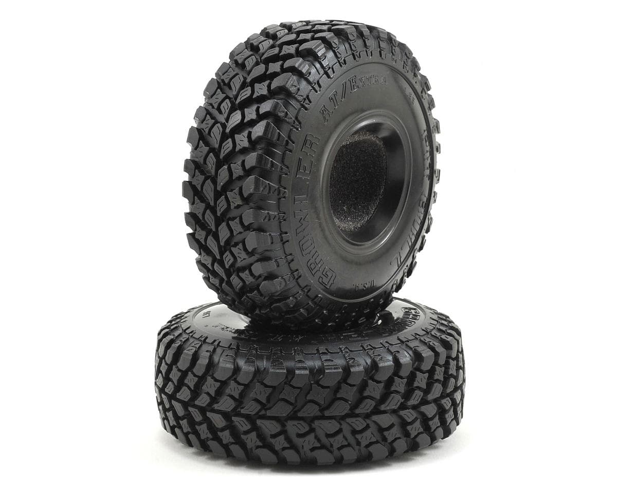 Pit Bull Tires Growler AT/Extra 1.55" Scale Rock Crawler Tires (2) (Komp) w/Foam