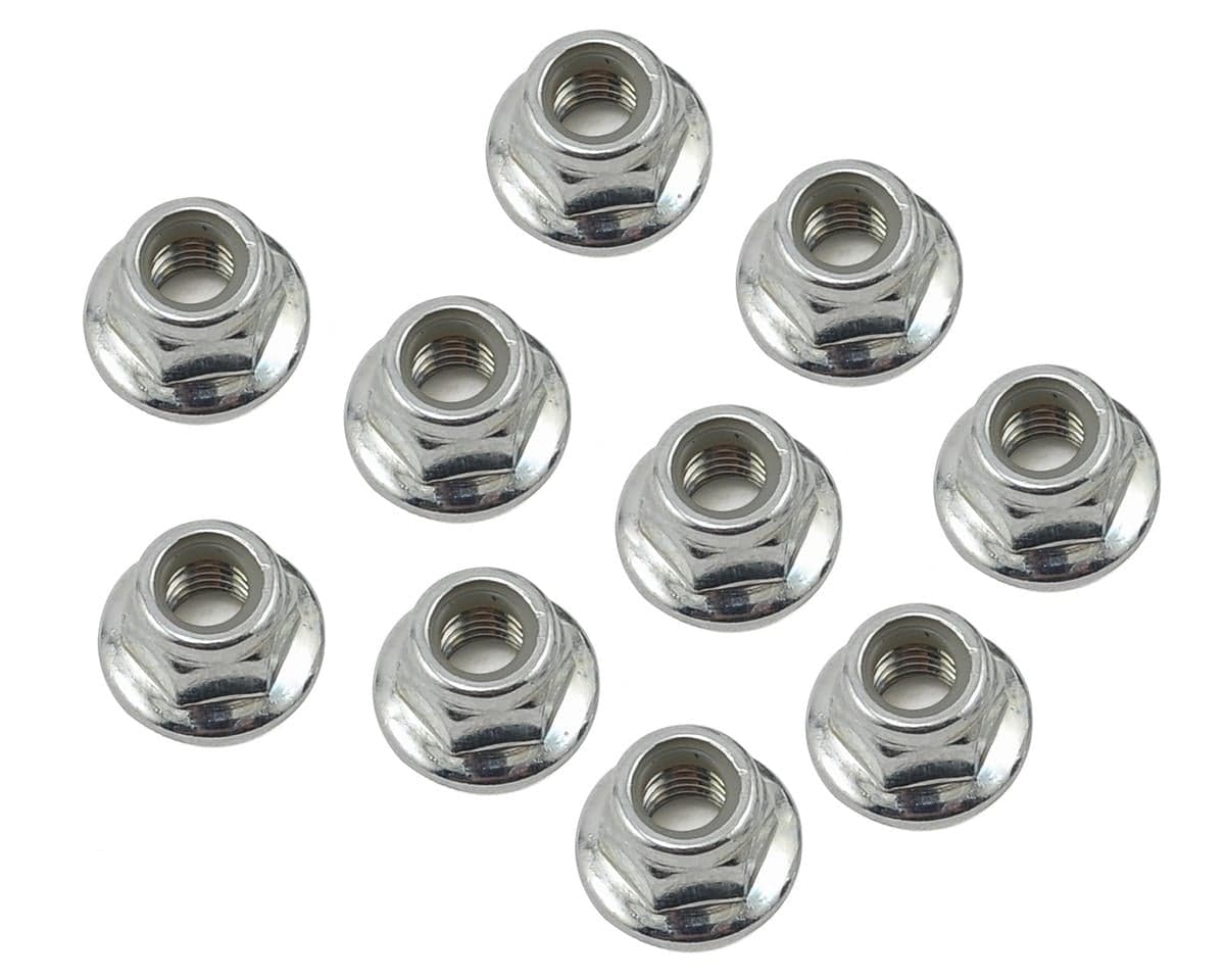 Losi 5x0.8mm Flanged Serrated Lock Nut (10)