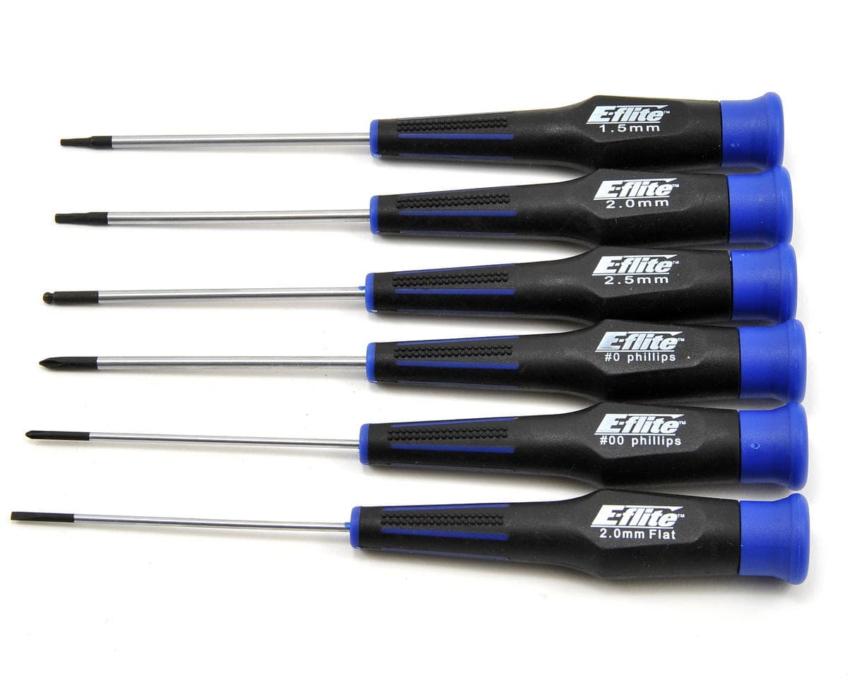 E-flite 6-Piece Metric Micro/Mini Helicopter Tool Set w/Carrying Case