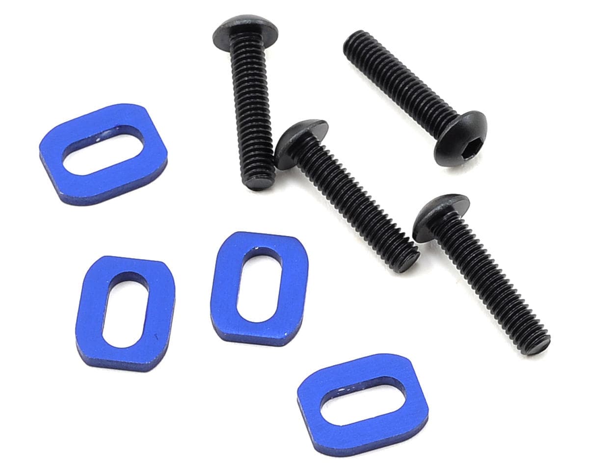 Traxxas X-Maxx/XRT Aluminum Motor Mount Washers (Blue) (4)