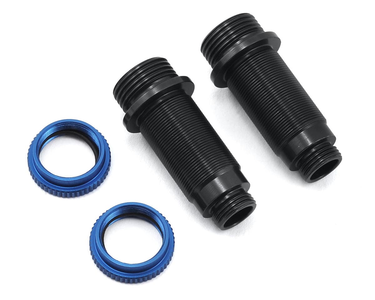 ST Racing Concepts Arrma Aluminum Front Threaded Shock Bodies (2) (Black/Blue) w/Collars