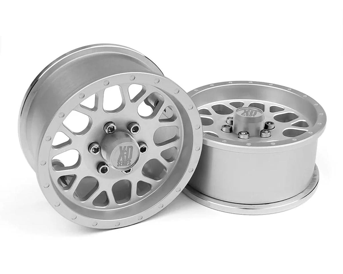 Incision KMC 1.9" XD820 Grenade Aluminum Beadlock Wheels (2) (Clear)