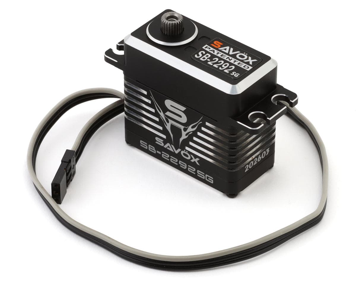 Savox SB-2292SG Black Edition Aluminum "Monster Torque" Brushless Steel Gear Servo (High Voltage)