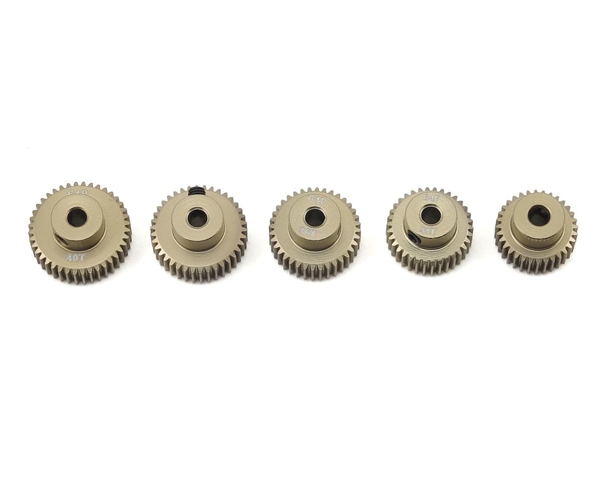 Ruddog 5-Pack 64P Aluminum Pinion Gear Even Pack (32,34,36,38,40T)
