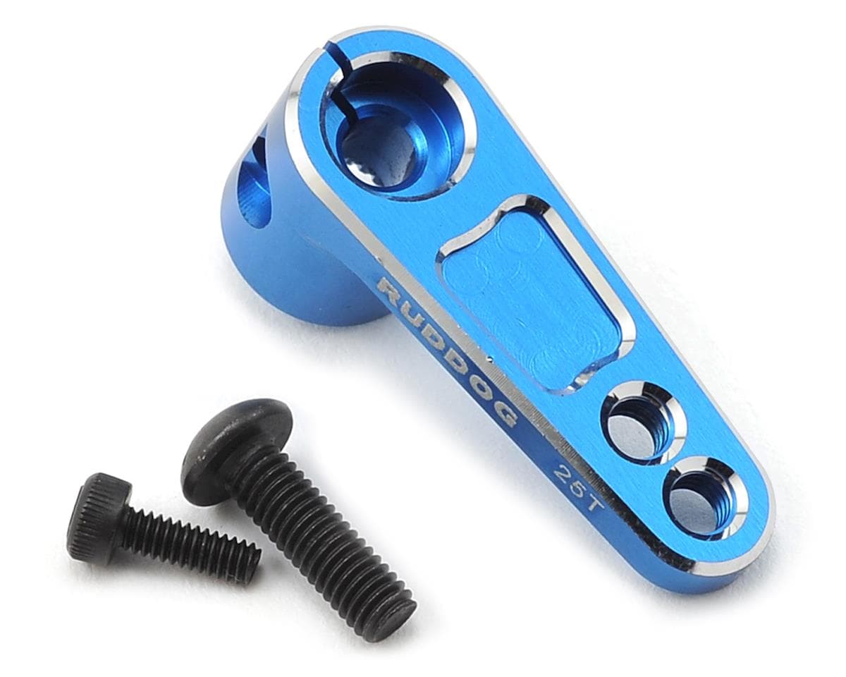 Ruddog Aluminum Offset Servo Horn (Blue) (25T-ProTek/Ruddog/Savox)