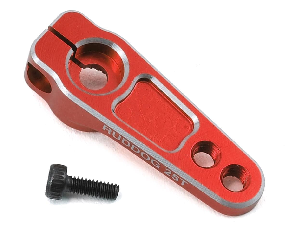 Ruddog Aluminum Servo Horn (Red) (25T-ProTek/Ruddog/Savox)