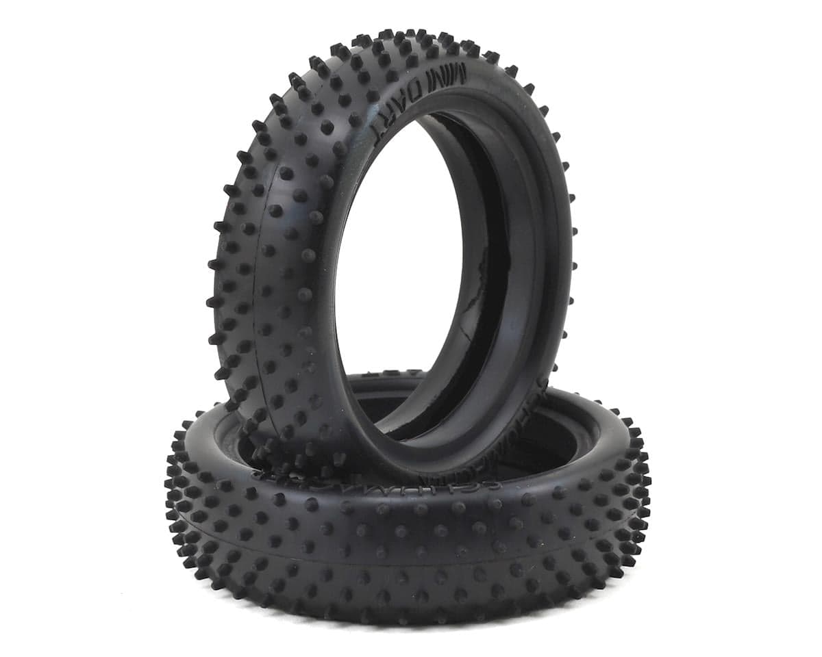 Schumacher "Mini Dart" 2.2" 2WD Buggy Front Turf Tire (2) (Yellow)