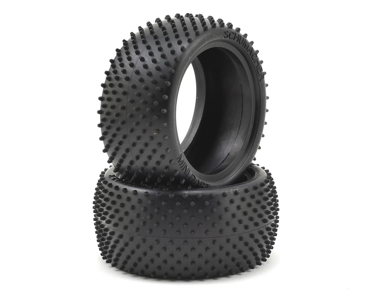 Schumacher "Mini Dart" 2.2" Buggy Rear Turf Tire (2) (Blue)