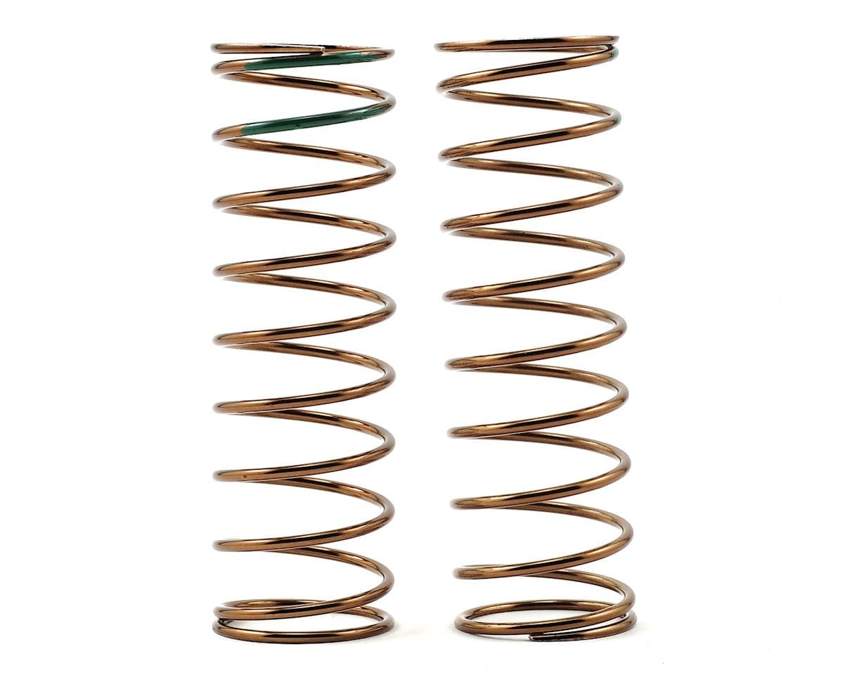 Tekno RC Low Frequency 75mm Front Shock Spring Set (Green - 4.14lb/in) (1.6x10.3)