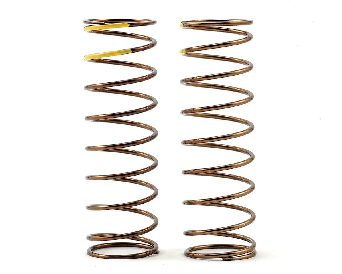 Tekno RC Low Frequency 75mm Front Shock Spring Set (Yellow - 4.47lb/in) (1.6x9.7)