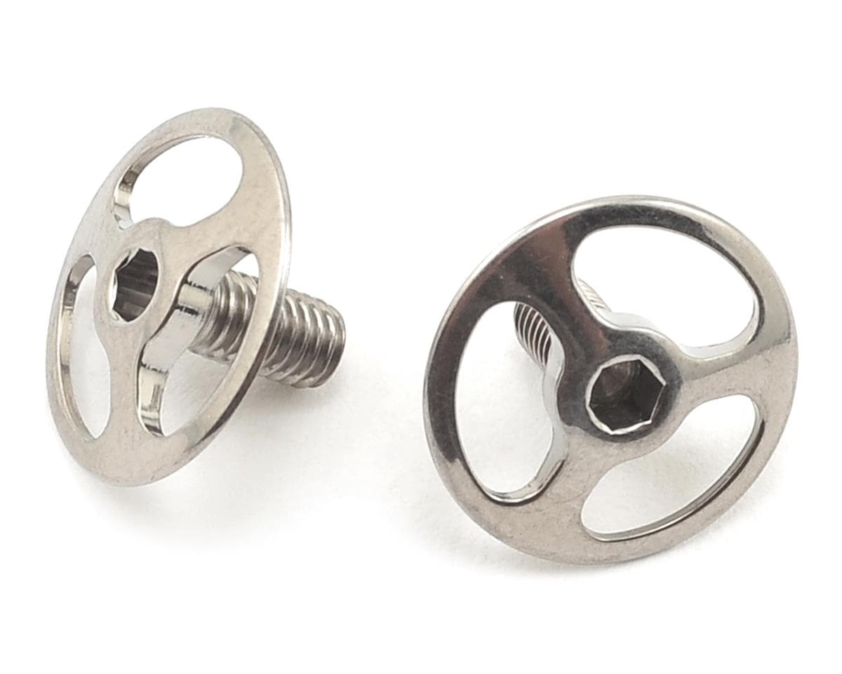 Avid RC M3 Titanium Triad Wing Button Screws (2) (Polished)