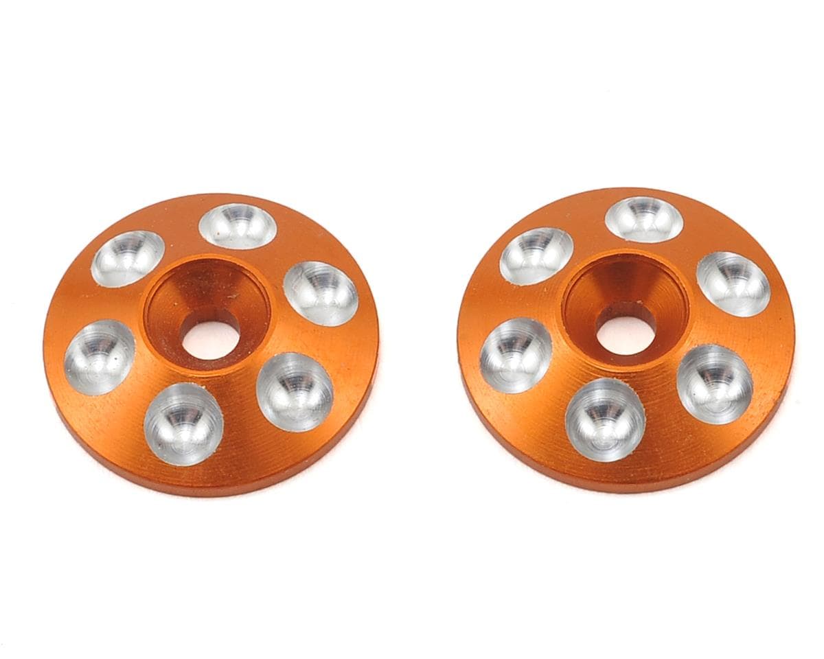 AM Arrowmax Alloy Rear Wing Shims (2) (Orange)