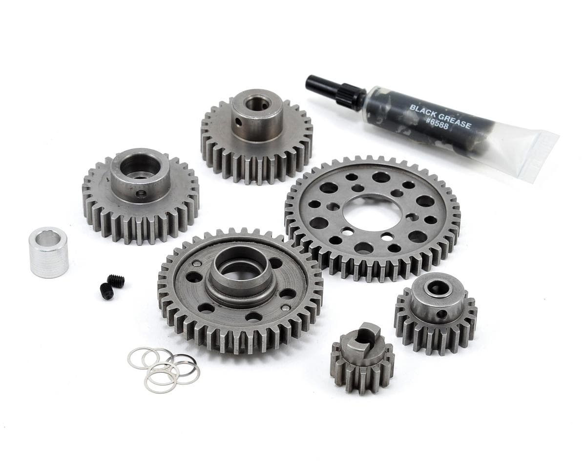 Robinson Racing Steel Forward Only Gear Kit for Traxxas 3.3 T-Maxx/Revo (Wide Ratio)
