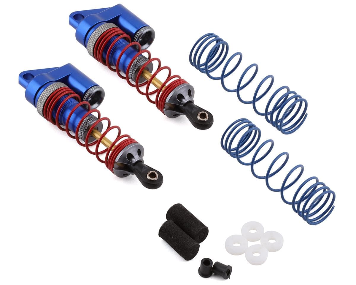 Team Integy MSR9 Front Piggyback Shock for Traxxas Slash/Stampede (Blue) (2)