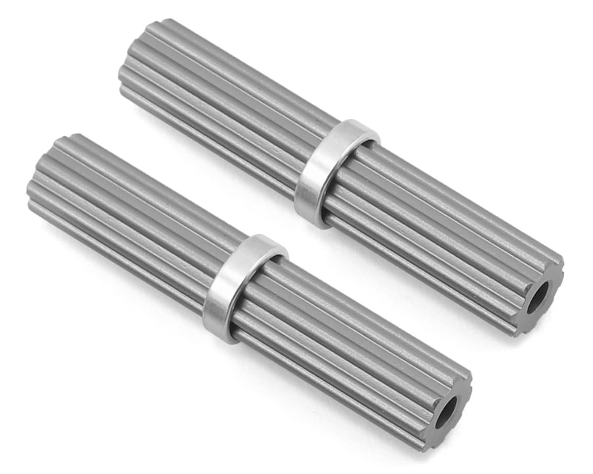 Samix SCX10 II Aluminum Inner Drivershaft (Grey) (2) (RTR Transmission)