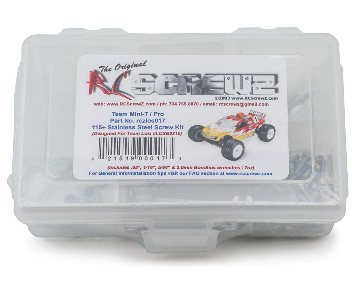RC Screwz Losi® Mini-T™ 2.0 Stainless Steel Screw Kit
