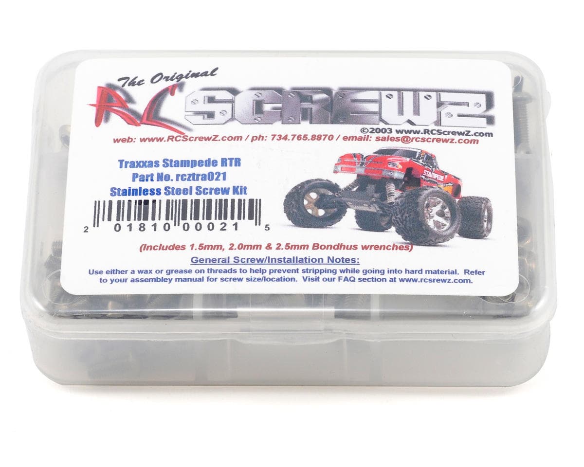 RC Screwz Stainless Steel Screw Set for Traxxas Stampede XL5