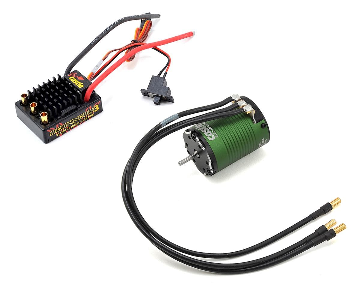 Castle Creations Sidewinder SV3 Waterproof 1/10 ESC/Motor Combo (4600kV) w/Neu-Castle 1406