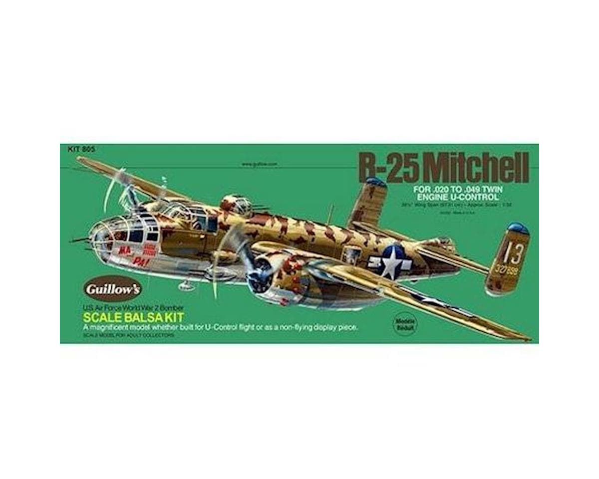 Guillows North American B-25 Mitchell Balsa Wood Model Kit (711mm)