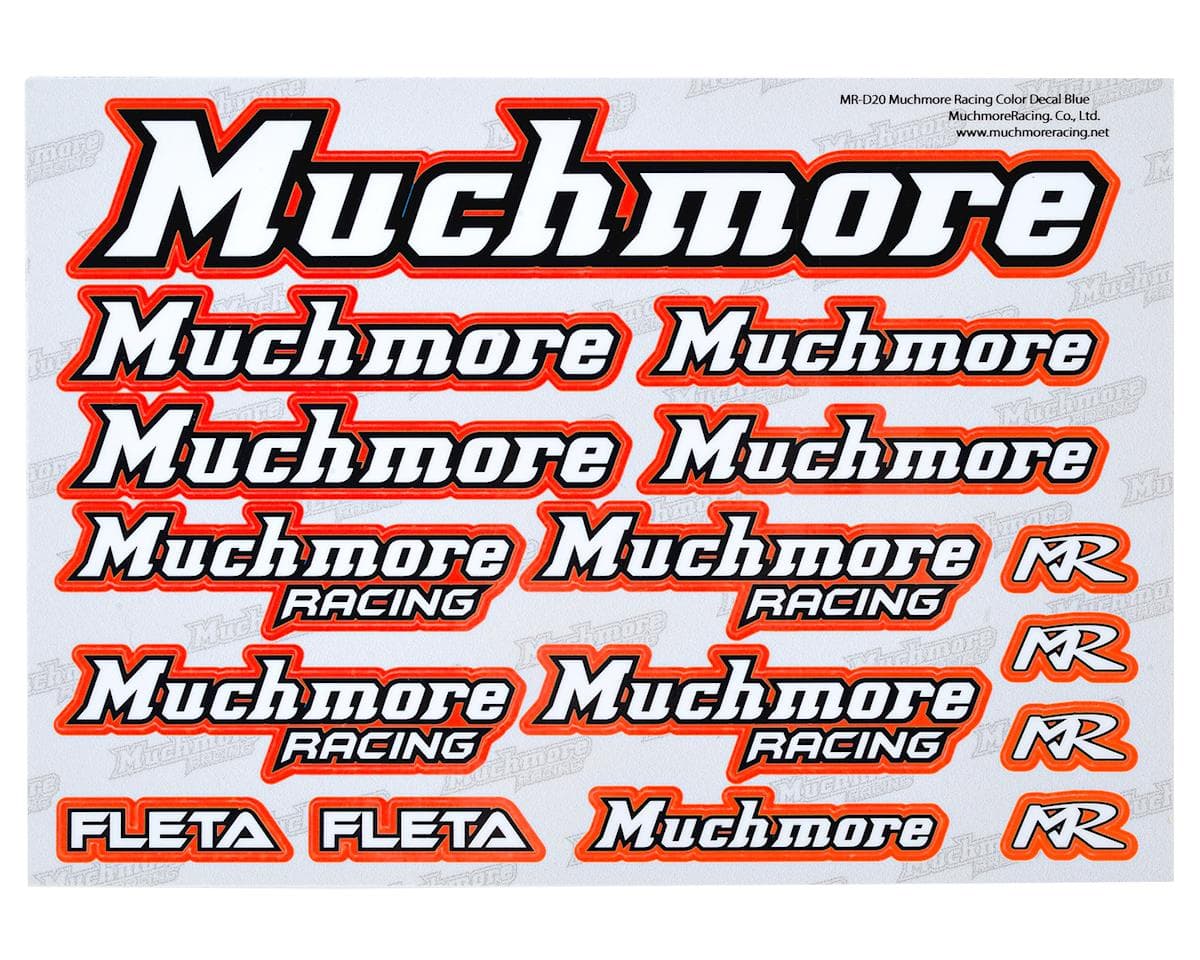 Muchmore Decal Sheet (Red)